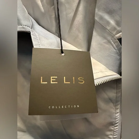 Le Lis Size L Moto Jacket NWT - Picture 5 of 8